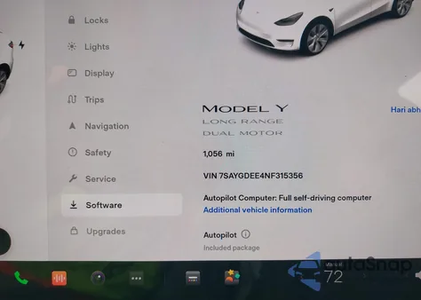2022 Tesla Model Y from USA, damaged, VIN 7SAYGDEE4NF315356